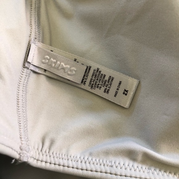 SKIMS Faux Leather Bralette Top in Shell Plus Size 2X - Picture 11 of 15